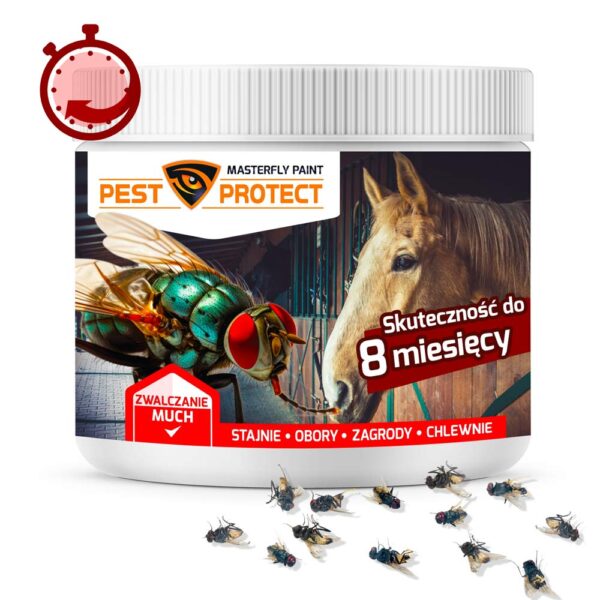 Preparat proszek na muchy na zewnątrz w stajni PEST PROTECT 125g